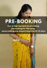 (PRE-BOOKING) Mango Yellow - Light weight Linen cotton with kalamkari pallu and blouse